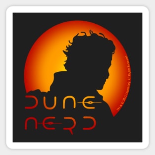 Dune Nerd Paul Atreides Silhouette Sticker